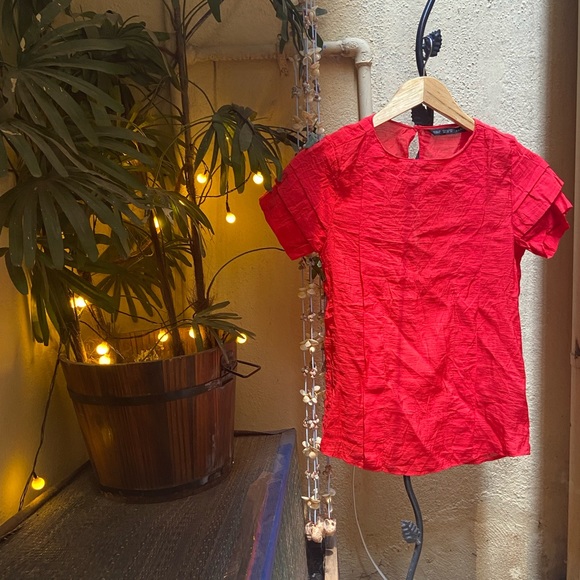Zara Red Tops. Size - XS - Picture 6 of 7